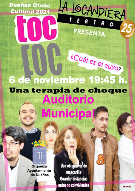 06 de noviembre de 2021: TEATRO, Auditorio Municipal, 19:45 hs.
