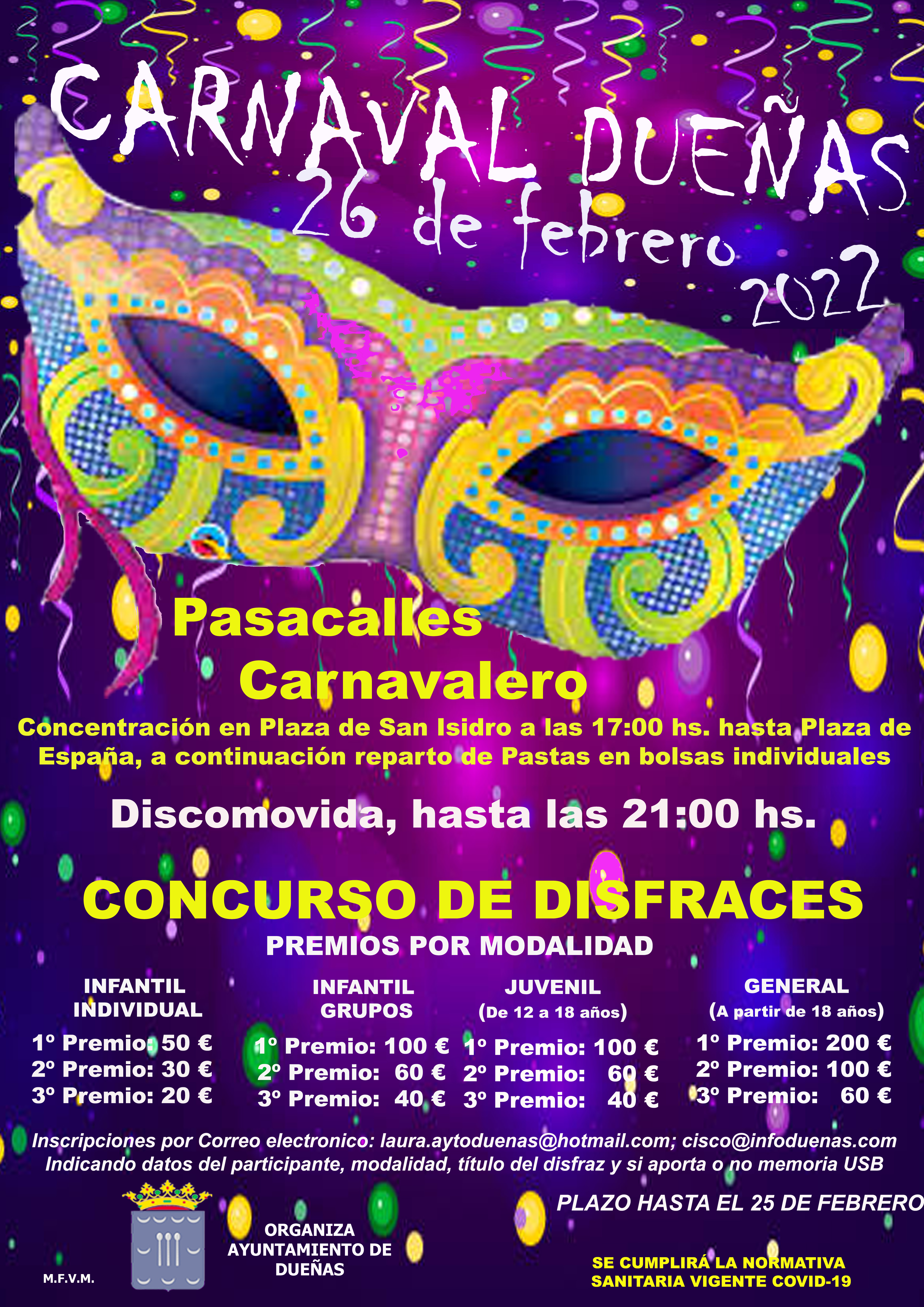 26 de febrero 2022: Carnaval en Dueñas