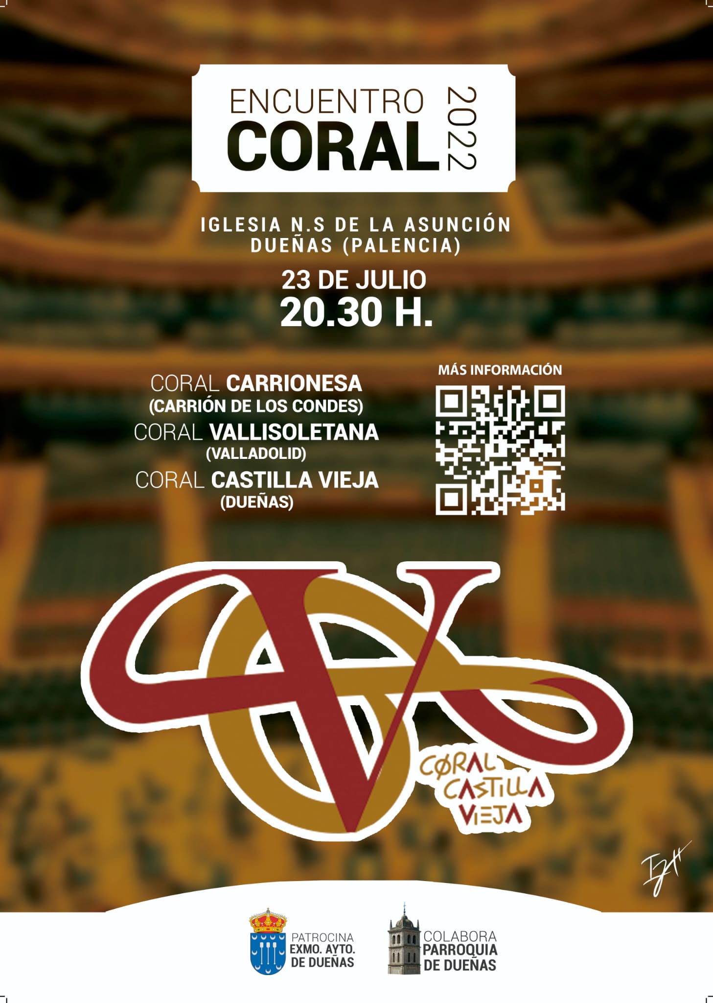 23 de julio: Encuentro de Corales en la Iglesia de Santa María de la Asunción a las 20:30 h.