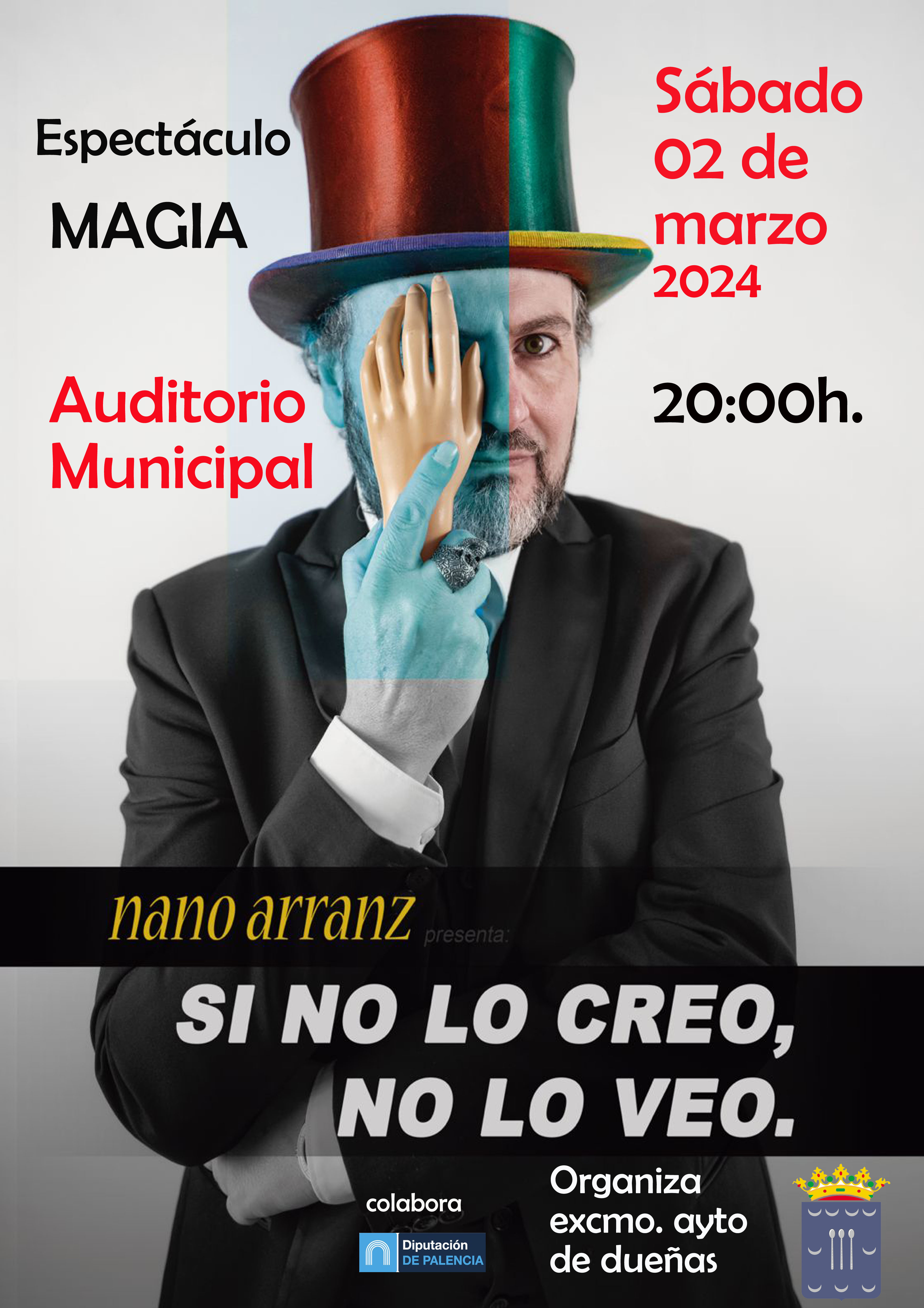 02 de marzo de 2024: Espectáculo de Magia en el Auditorio Municipal