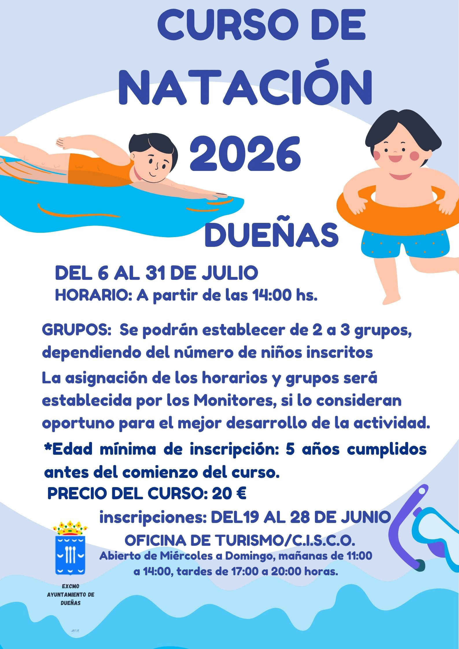 CURSO DE NATACIÓN 2026
